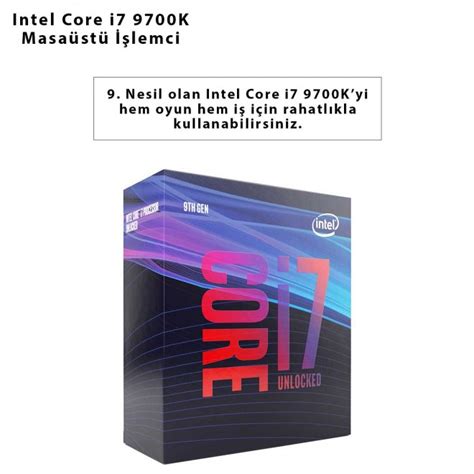 Intel Core i7-9700K: Masaüstü İşlemci Performansı ve Sıcaklık Yönetimi